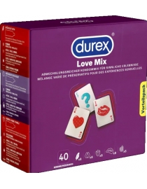 Durex LOVE MIX prezervatyvų rinkinys 40vnt.